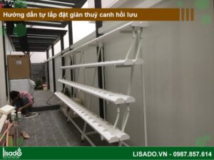 Hướng dẫn cách làm lắp đặt giàn thuỷ canh hồi lưu