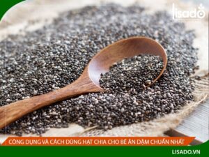 Công dụng và cách dùng hạt chia cho bé ăn dặm chuẩn nhất