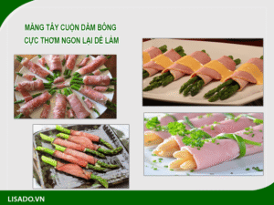 Dăm bông cuộn măng tây cực thơm ngon lại dễ làm