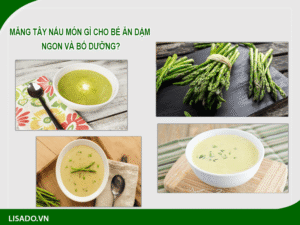 Măng tây nấu với gì cho bé ăn dặm?